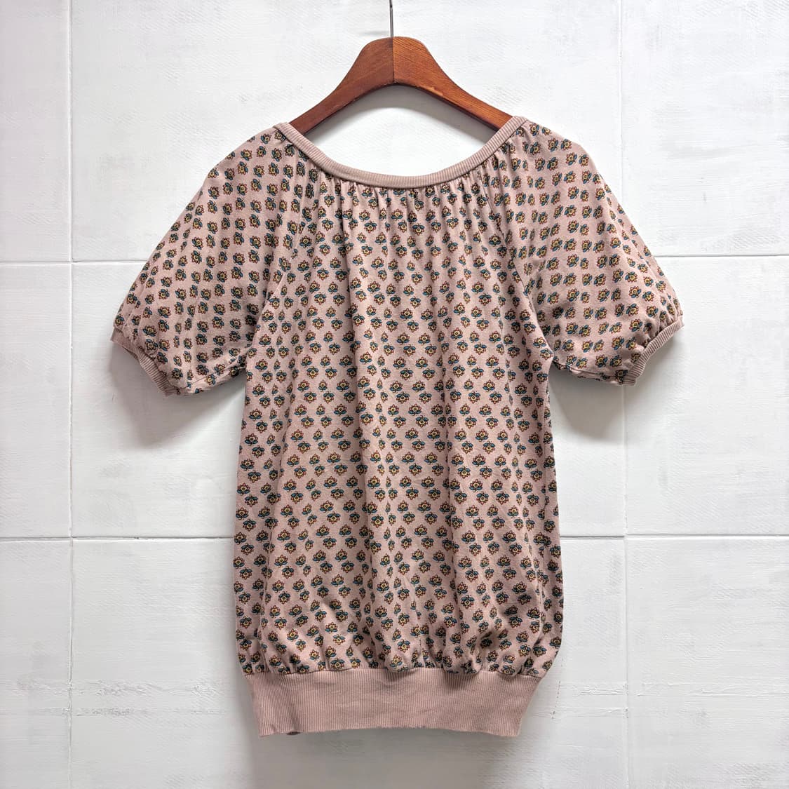 Natura 패턴 에스닉 페어리 반팔 탑 JPN 상품이미지6