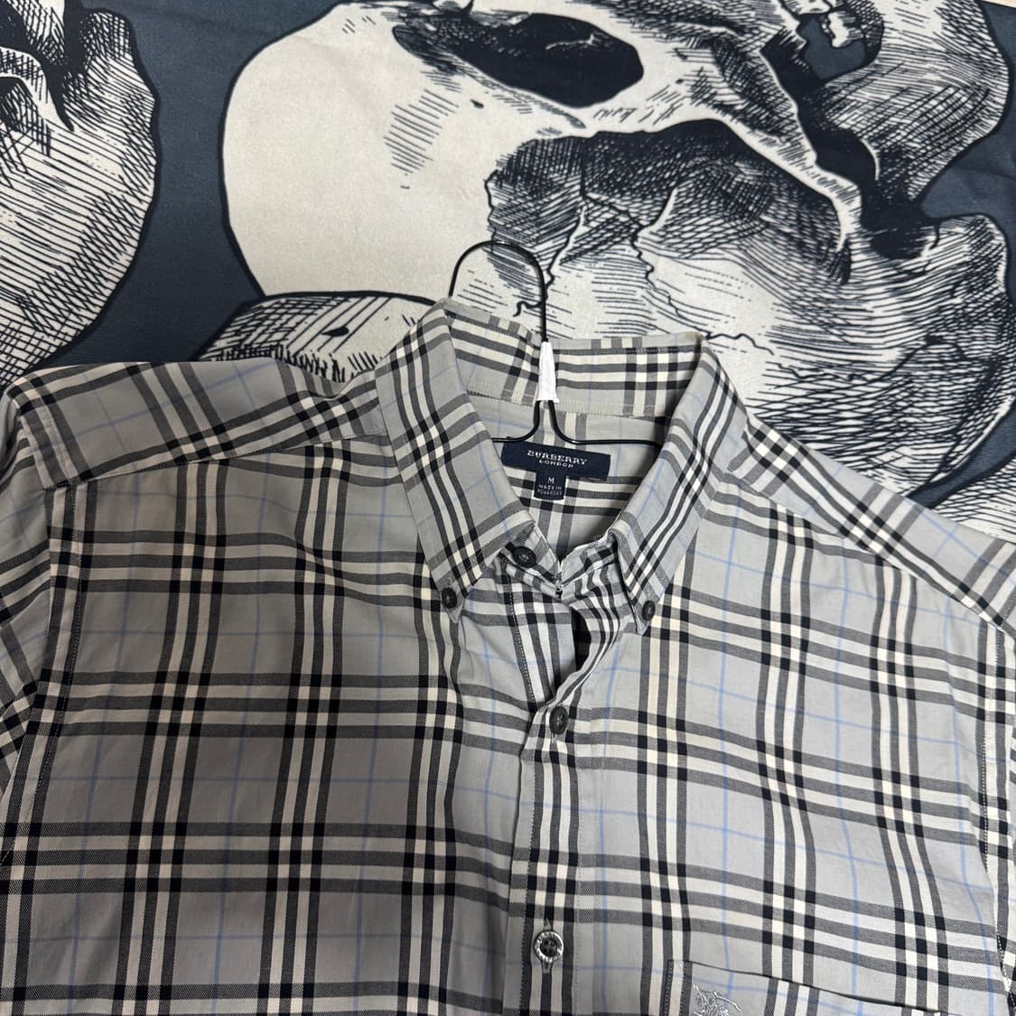 정품) 버버리 체크셔츠 M사이즈  상품이미지2
