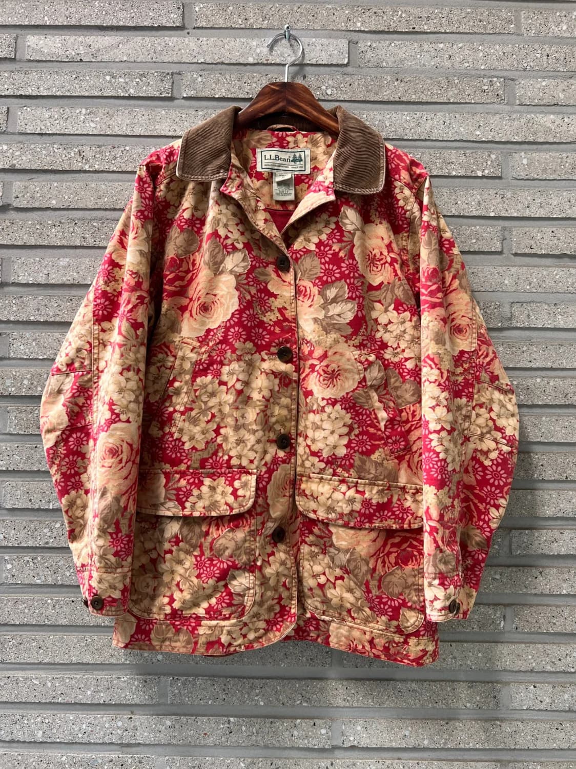 [M]L.L.Bean 엘엘빈 플라워 패턴 헌팅 자켓 상품이미지1