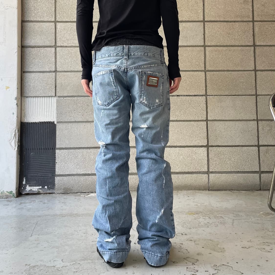 돌체앤가바나 트렁크 레이어드 데님 팬츠 상품이미지3