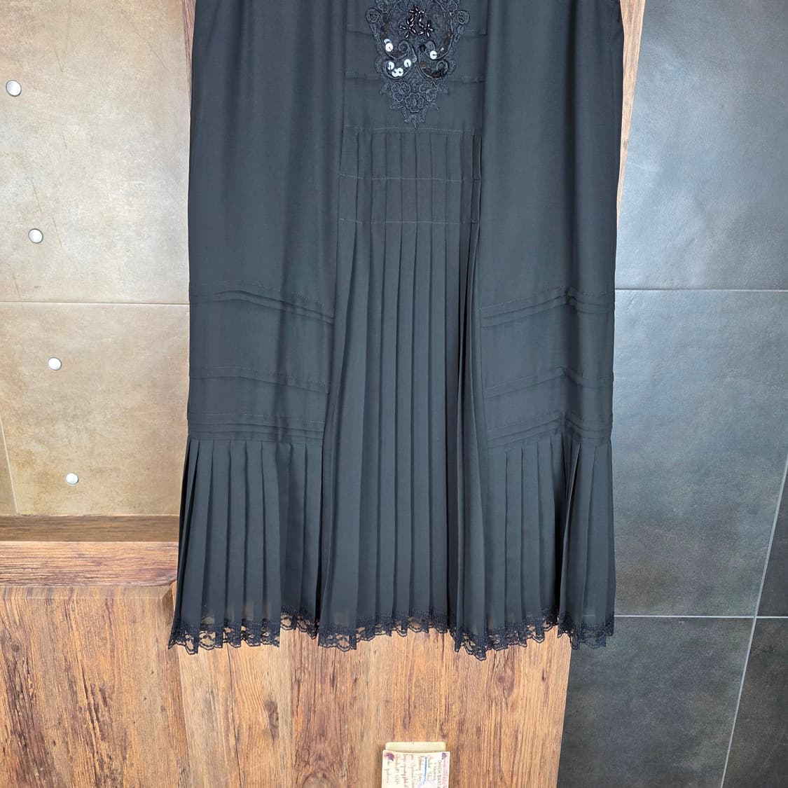 비즈 플리츠 미니원피스 상품이미지3