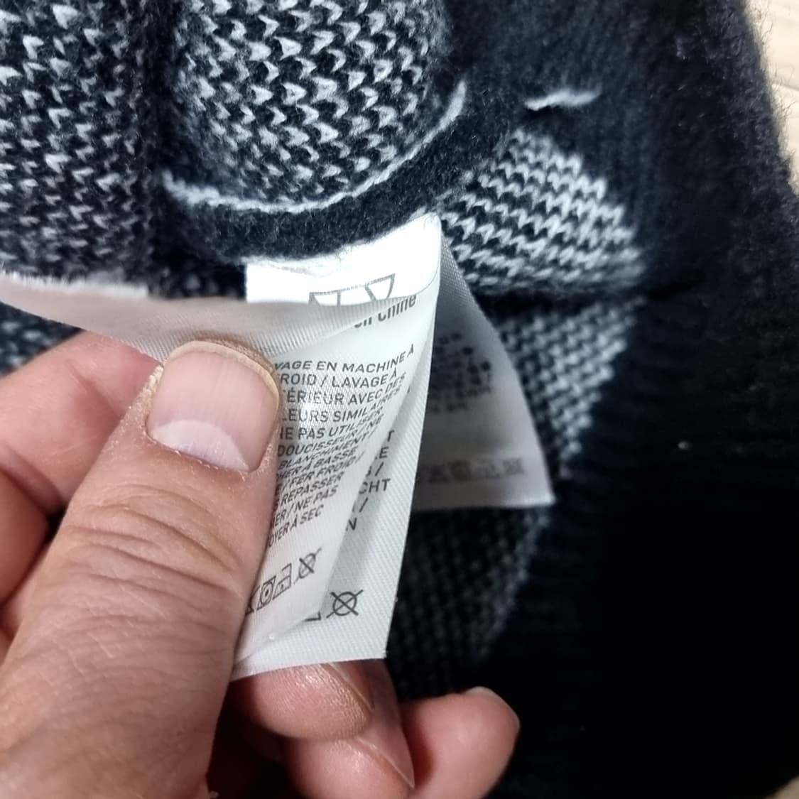 nevstudio 해골 프린팅 니트 블랙 스웨터(100) 상품이미지8