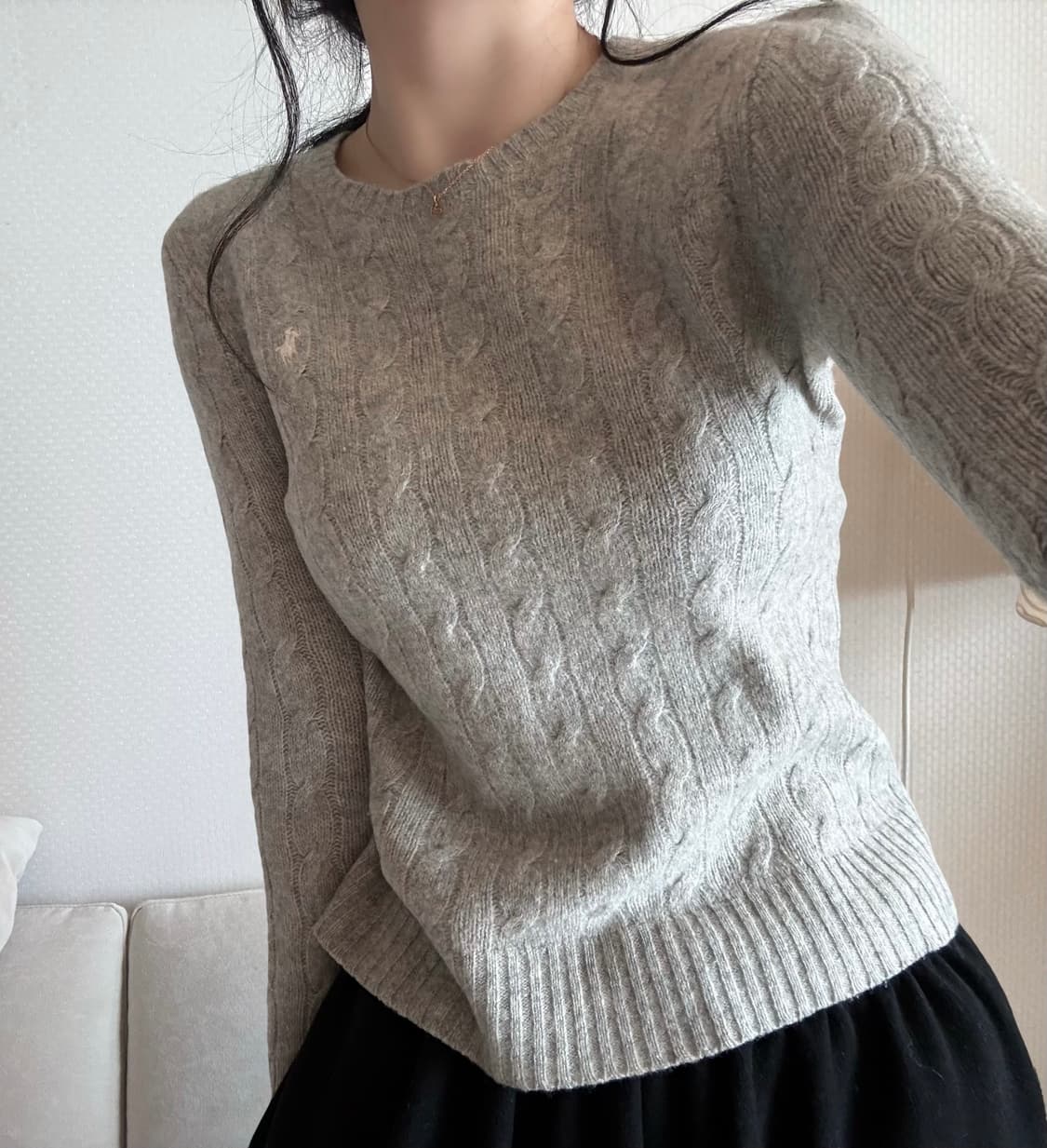 폴로 랄프로렌 그레이 울/캐시미어 니트 상품이미지1