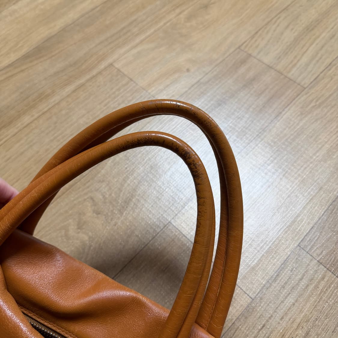 마르지엘라 브라운 레더 보스턴백 상품이미지7