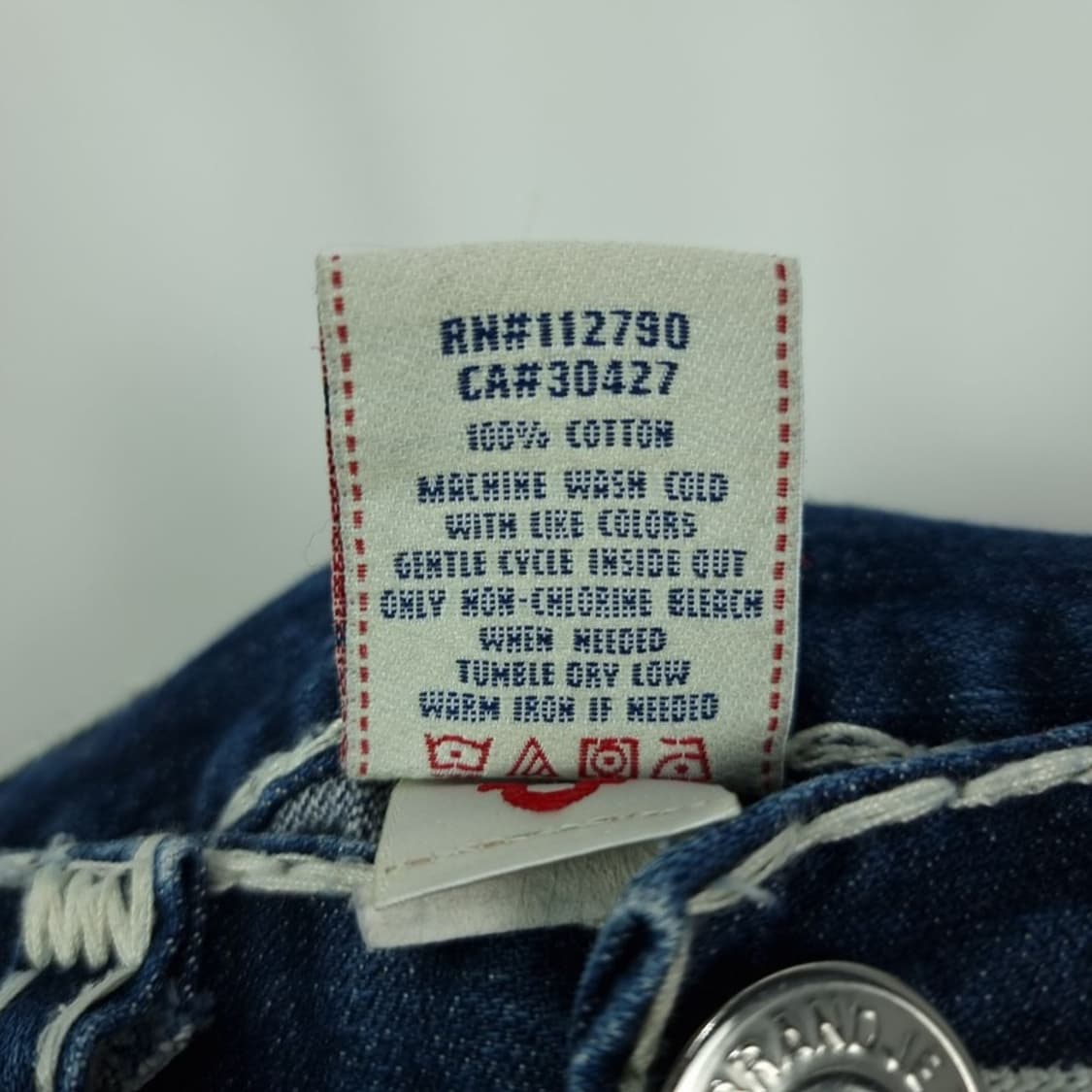 [트루릴리전] Y2K 빈티지 스티치 데님 팬츠 청바지 M19117 상품이미지8