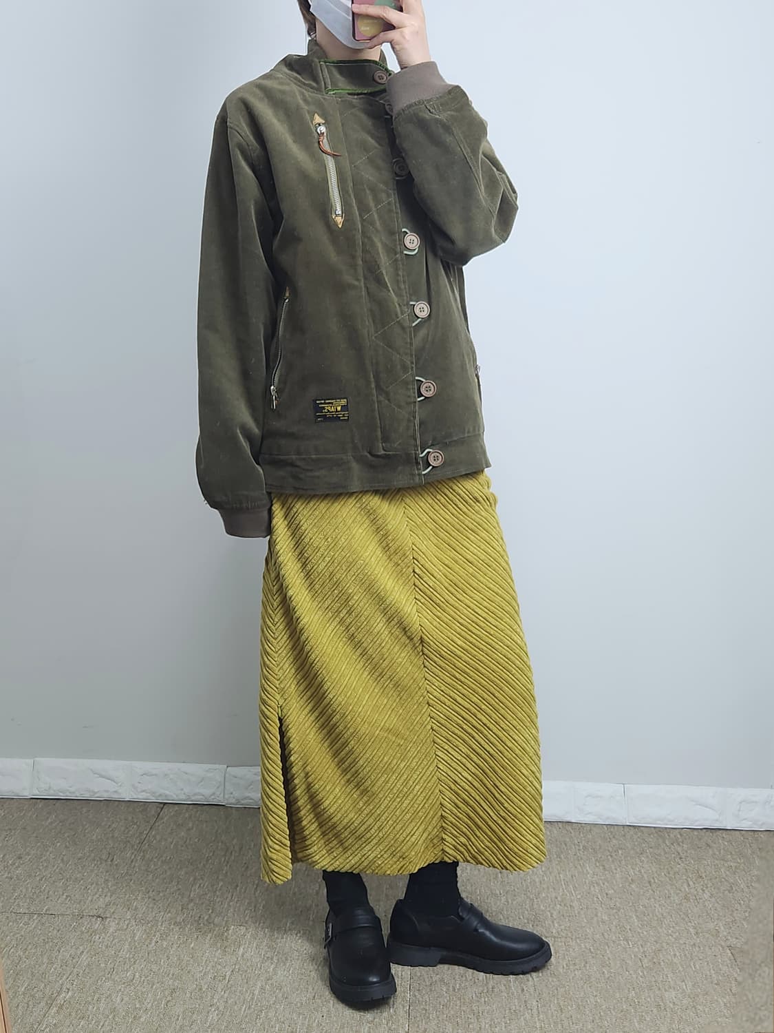 (니코앤드) 코듀로이 롱 스커트 상품이미지2