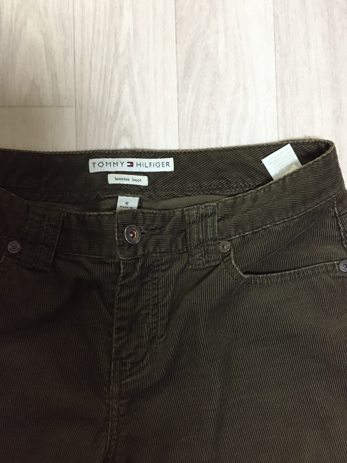 타미힐피거 코듀로이 로우라이즈 바지 상품이미지2