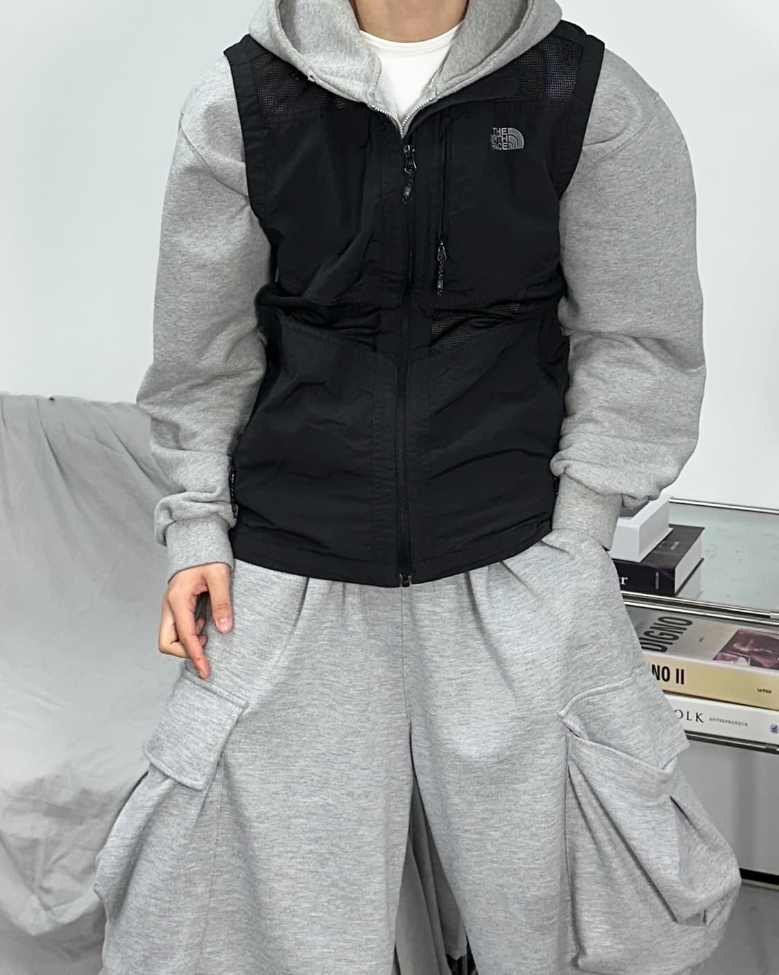 노스페이스 멀티포켓 메시 조끼 L 상품이미지2