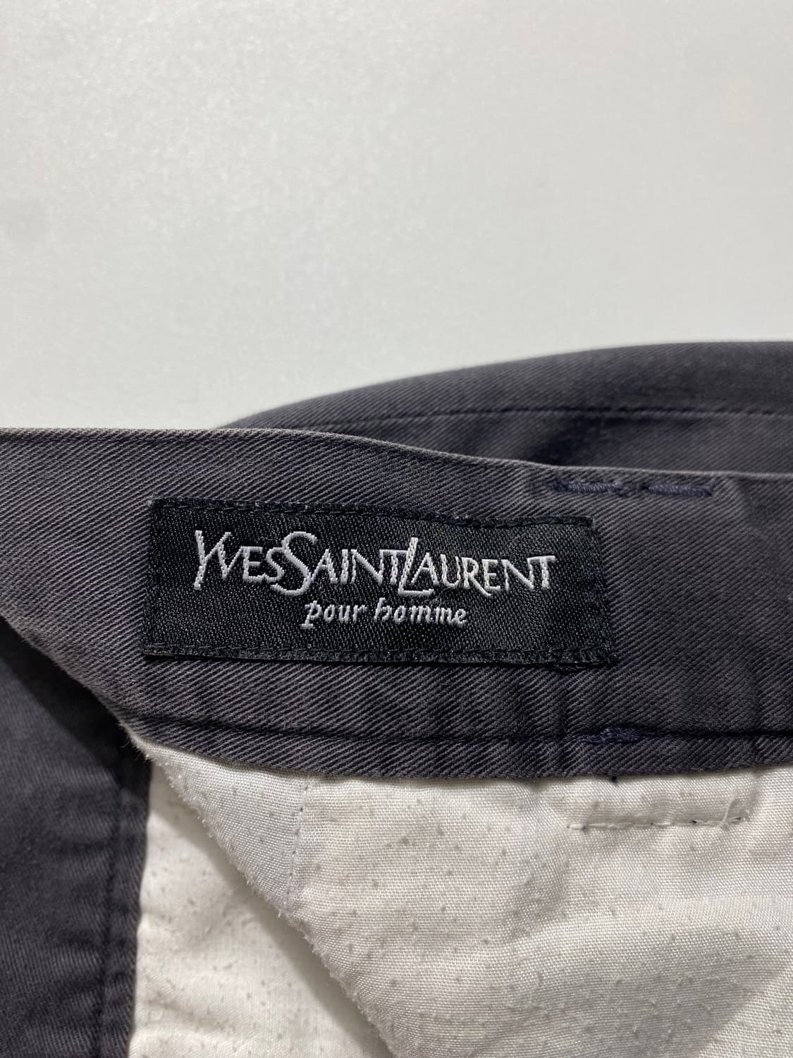 [32] 90-00s YSL 입생로랑 그레이 코튼 쇼츠 상품이미지6