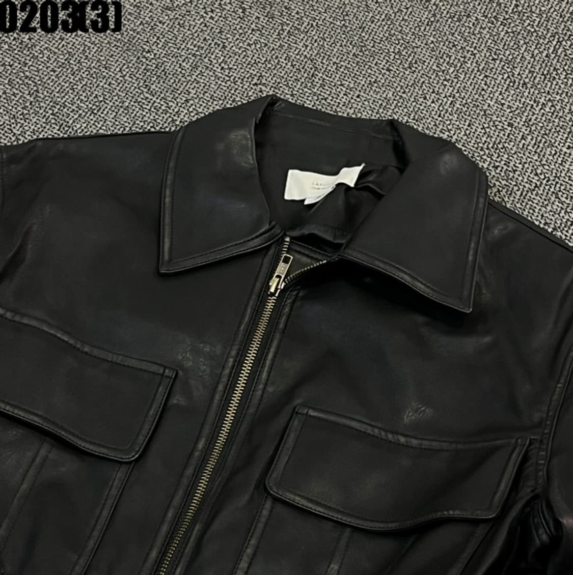 라퍼지스토어 크롭 레더 자켓 상품이미지2