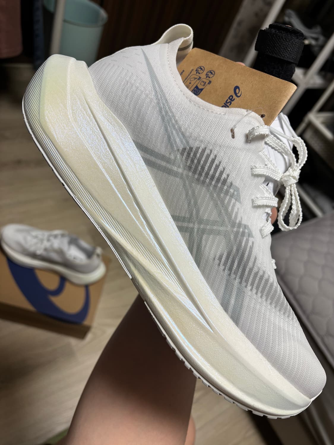 아식스 메가블라스트 화이트 260 새상품 (265교환가능) 상품이미지3