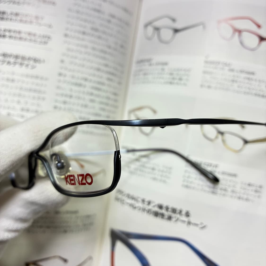 KENZO 겐조 네이비 티타늄 일본 안경 상품이미지3