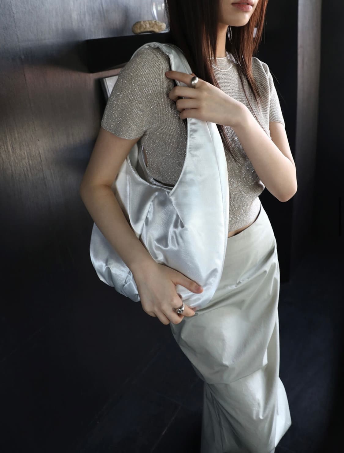 피시아 picea 퍼프 숄더백 화이트 상품이미지2