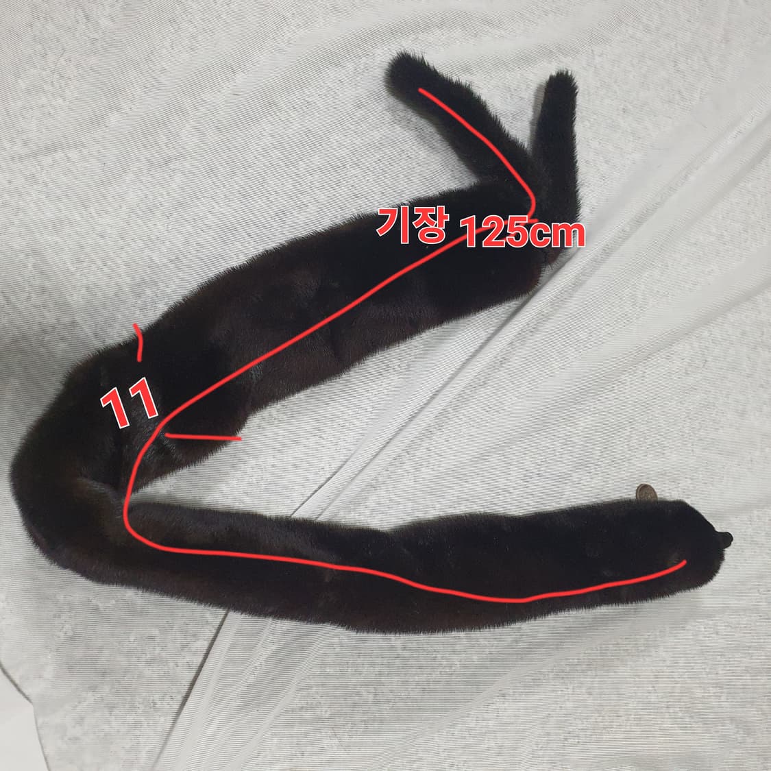 진도 밍크 목도리 125cm 상품이미지3