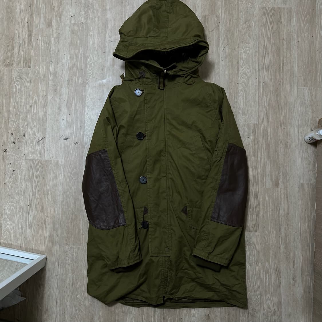 카이아크만 남성 안감내피 가죽패치 N3B 야상 점퍼 L/100  상품이미지1