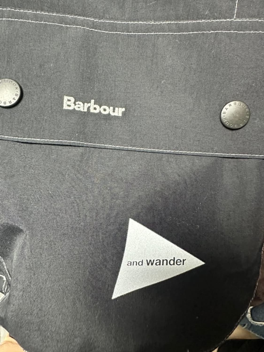 [M] 바버x앤드원더 3L자켓 블랙 팝니다. 상품이미지5