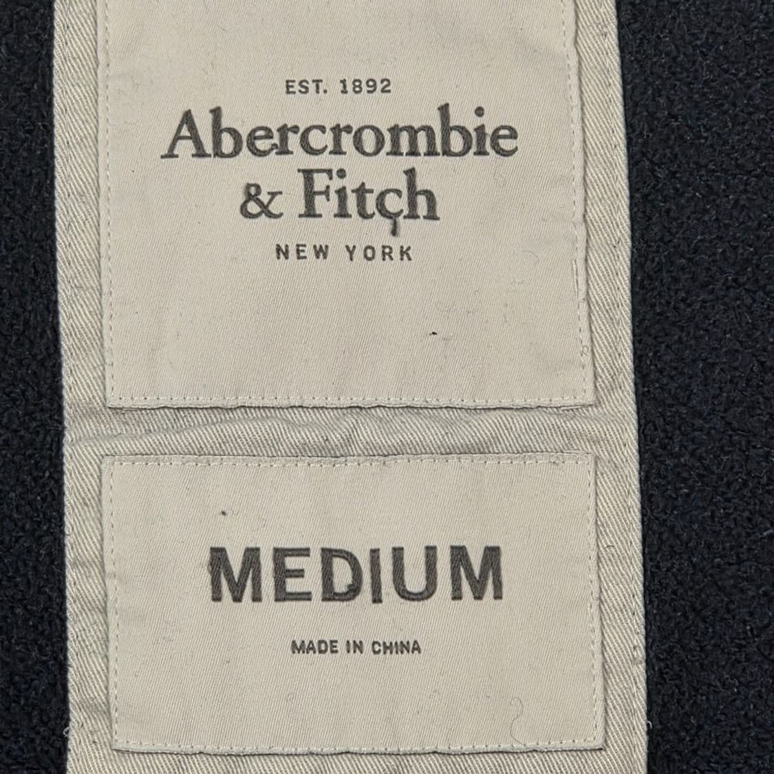 아베크롬비 92 아치로고 헤비웨이트 와플 후드집업 M 상품이미지6