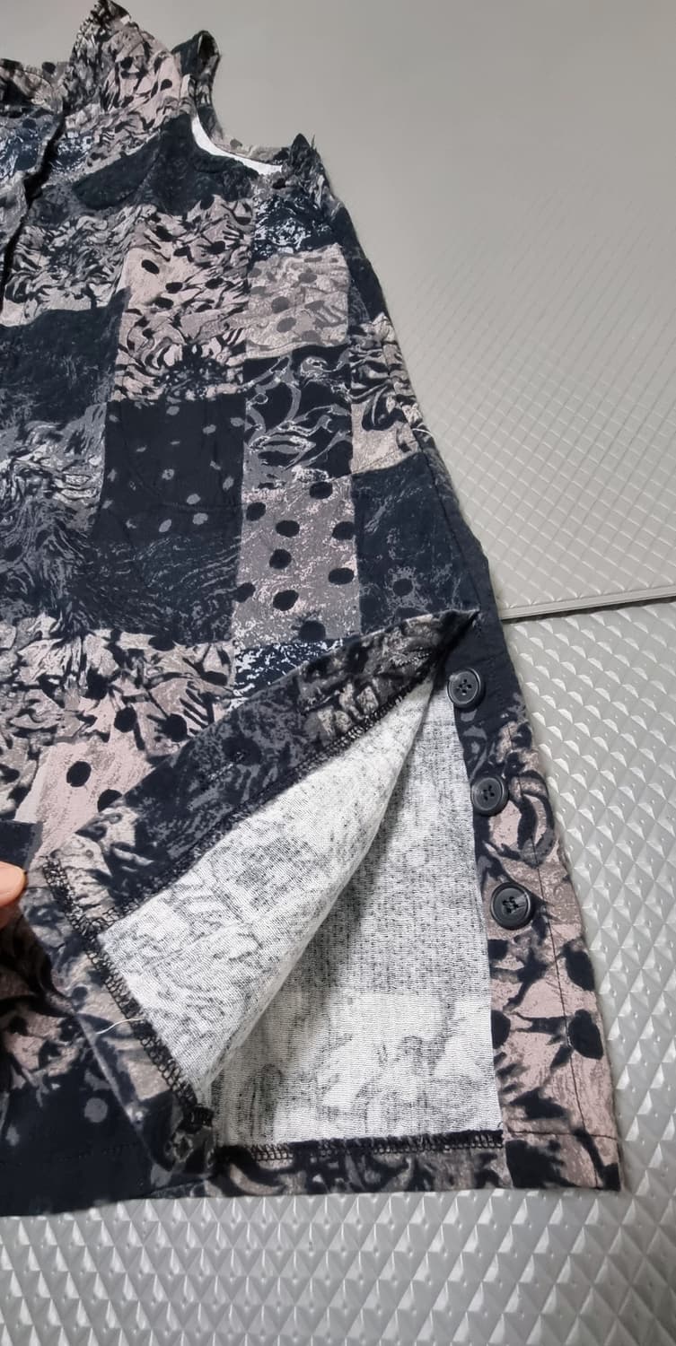 개량복 꽃무늬나염  롱가디건 조끼 상품이미지7