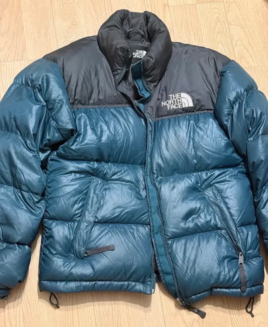 노스페이스 700 눕시 패딩 청록/그레이 상품이미지1