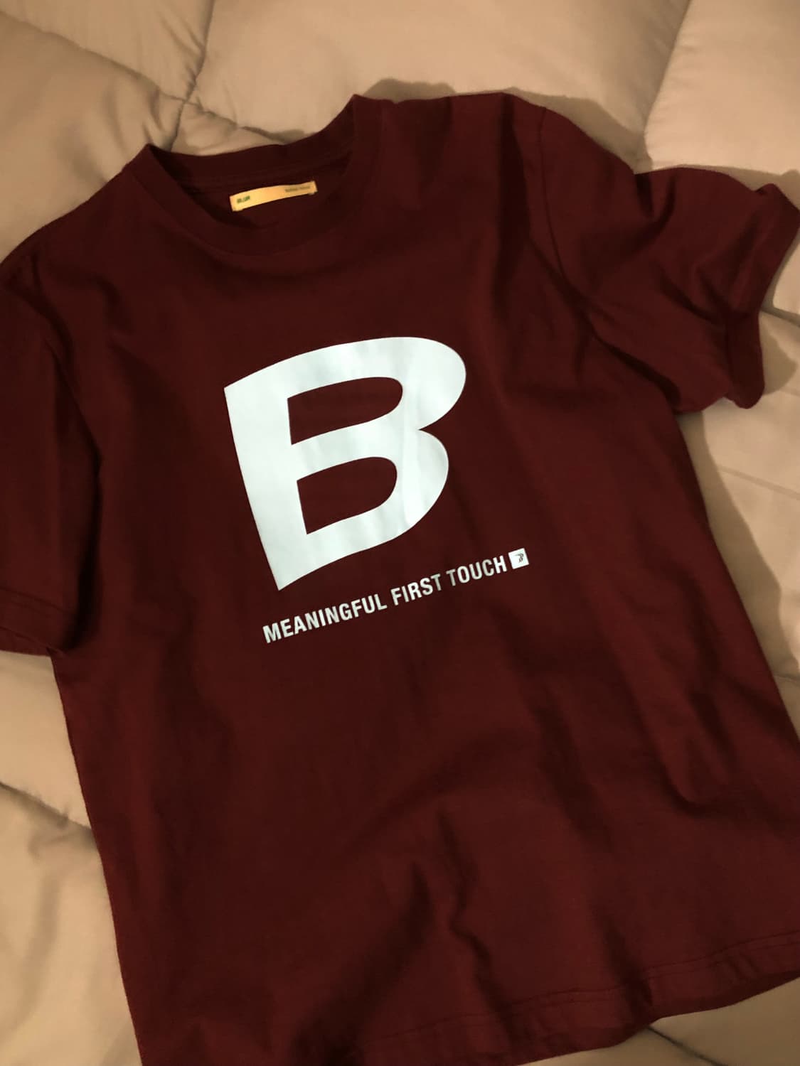 블러 반팔티 버건디 상품이미지2