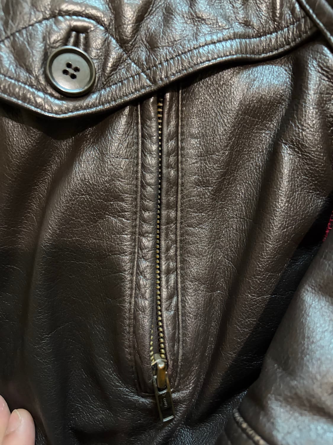 105) 00s 소가죽 A-2 레더 봄버 자켓 상품이미지5