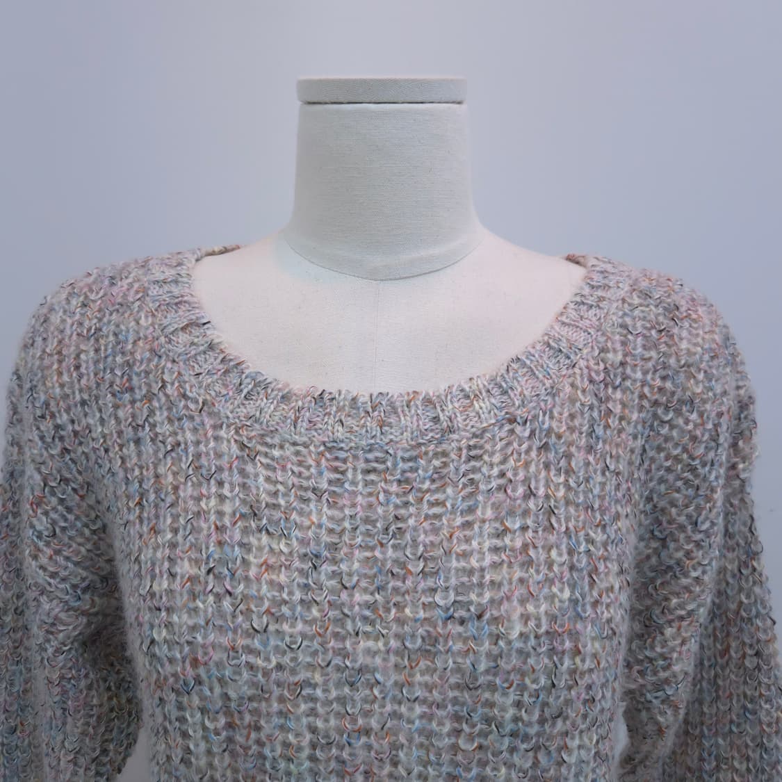 일본제 멀티컬러 울혼방 니트 스웨터 상품이미지2