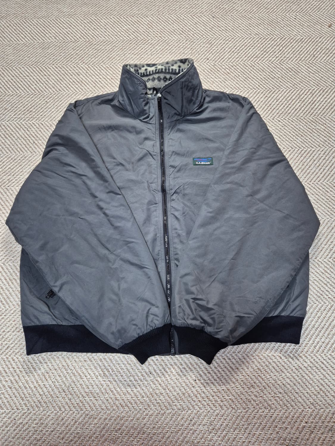 90s 미제 엘엘빈 웜업자켓 상품이미지4