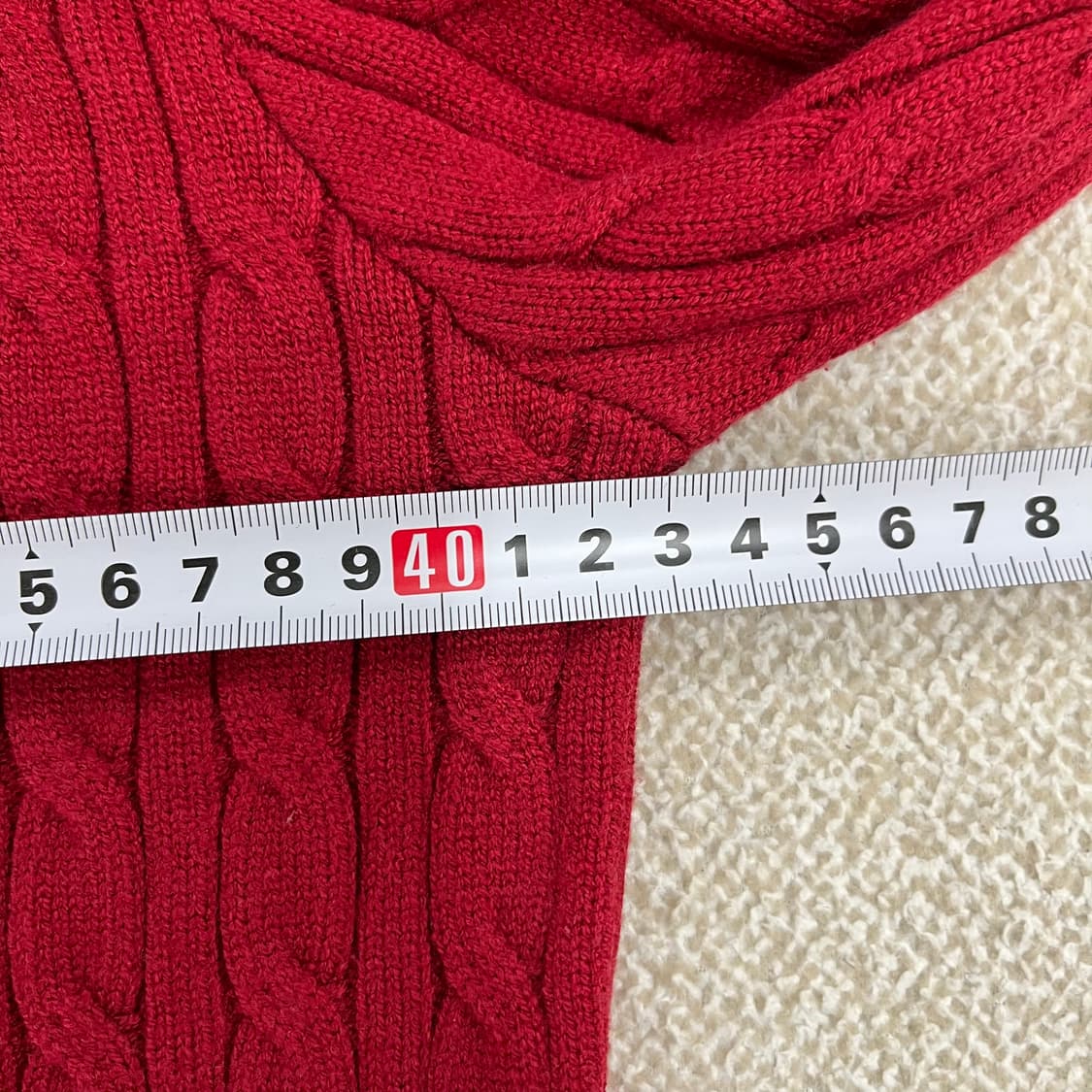 실측확인 폴로 케이블 니트 가디건 0202M1 상품이미지6