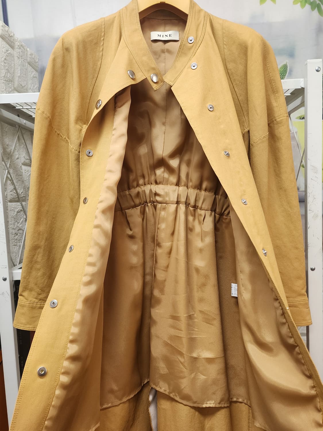 한섬 마인 원피스 55 코트형 원피스 간절기용 WM10 상품이미지5