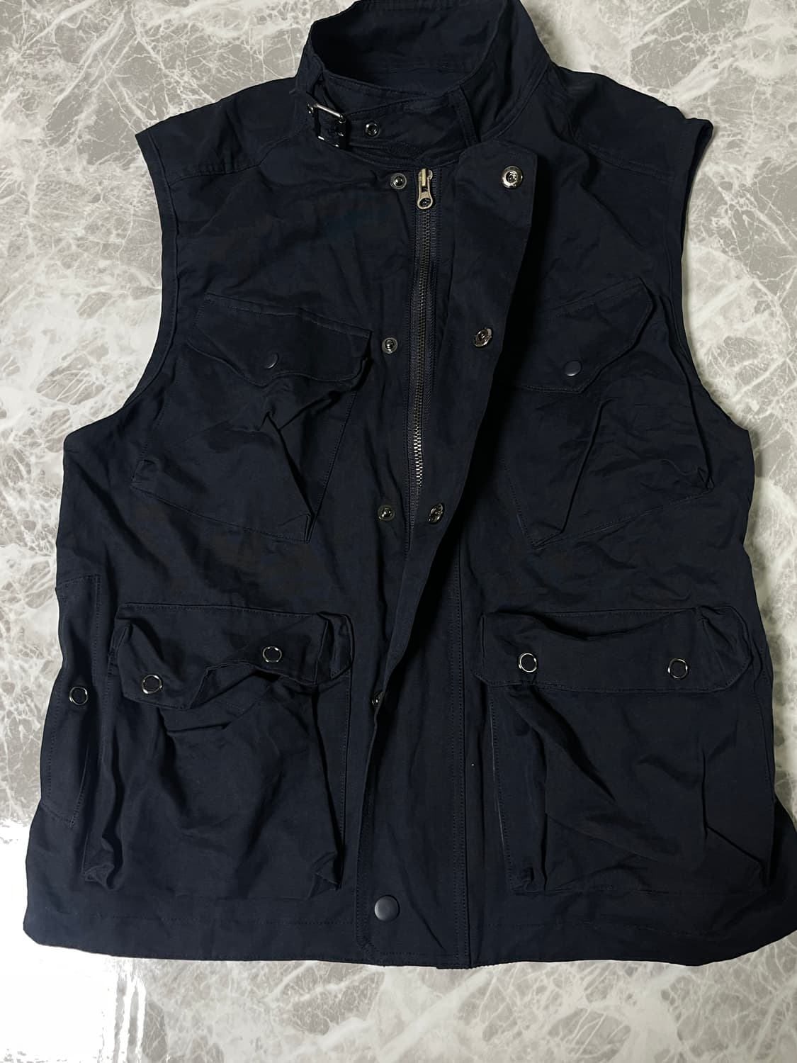 highneck zip up vest 상품이미지3