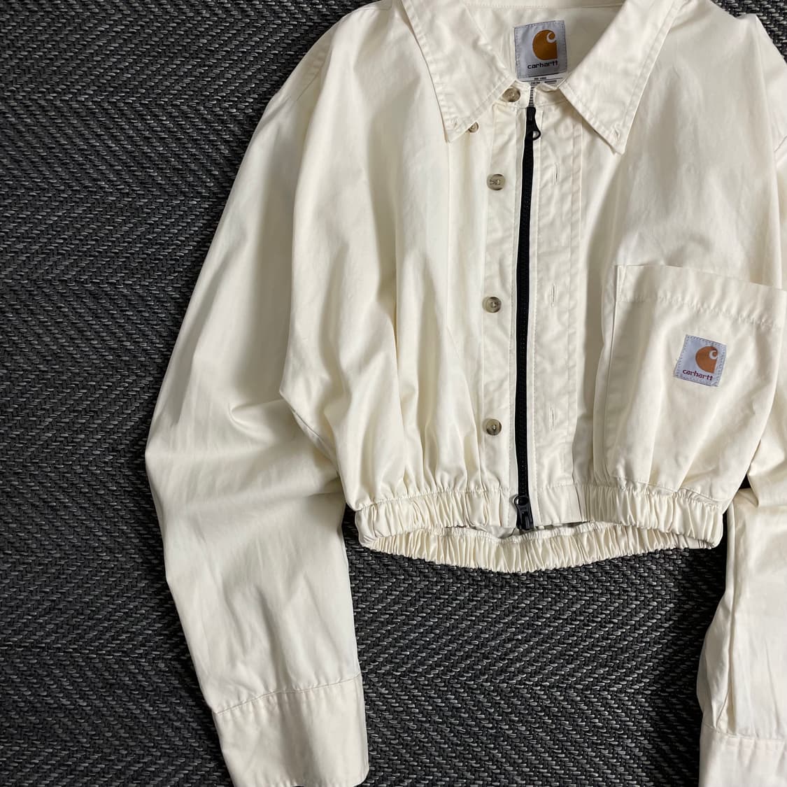 칼하트 크롭 리메이크 투웨이 셔츠 자켓o 2994 상품이미지3