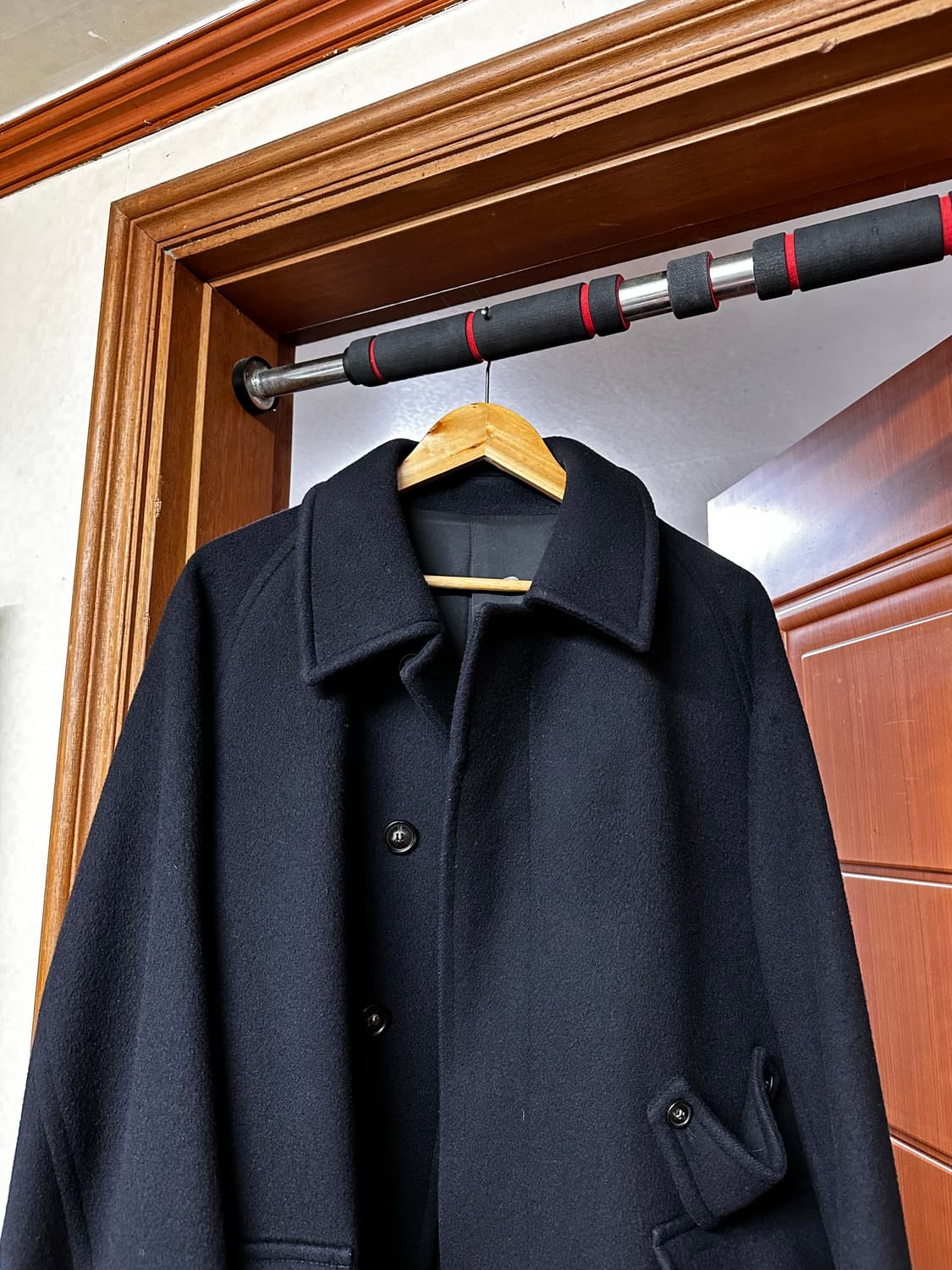 [M] 22FW 홀리선 울 코트 다크네이비 상품이미지2