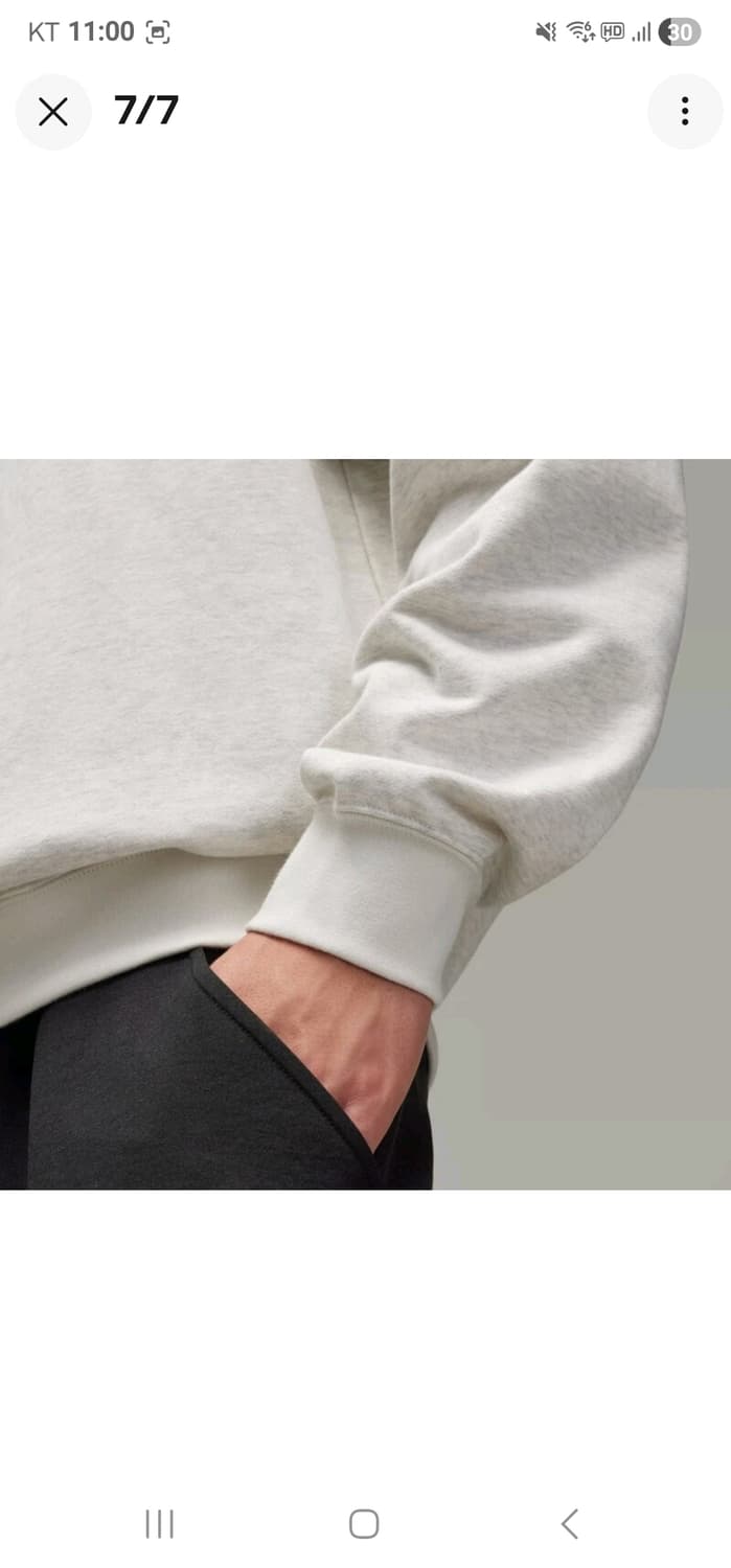 Y-3 프렌치 테리 크루 스웨트셔츠 헤더 그레이  상품이미지7