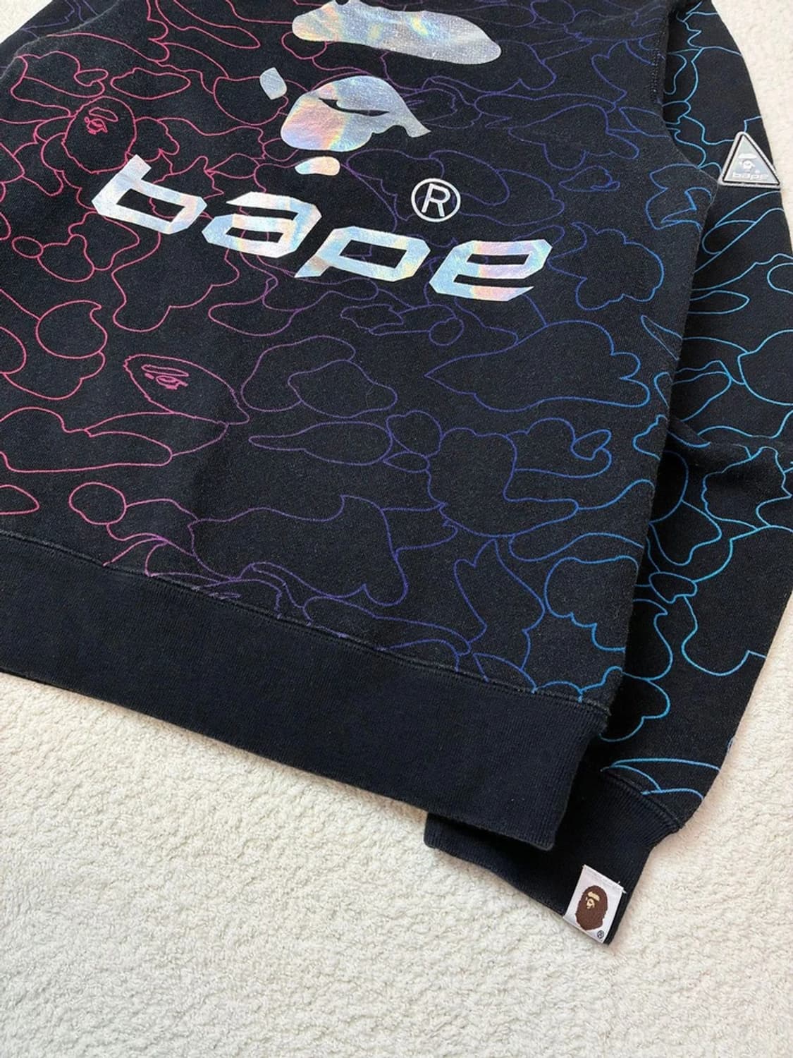 베이프 16FW 펜슬카모 사루 로고 맨투맨 PN5727    상품이미지4