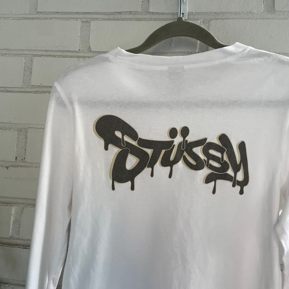 스투시 화이트 롱슬리브 상품이미지2