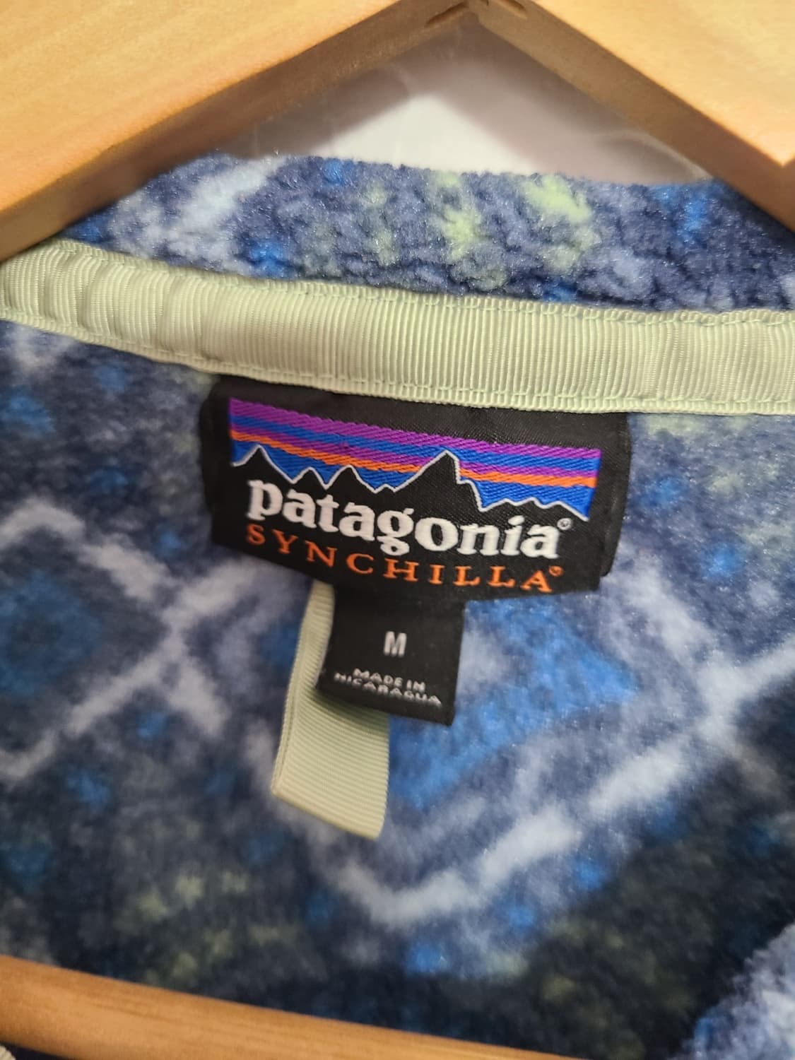 20s 파타고니아 신칠라 스냅-T 블루 모자이크/라이트 블루 상품이미지2