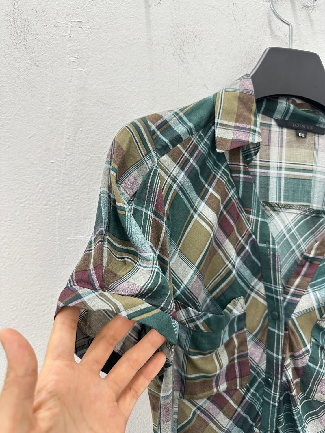 Vintage check half shirts 상품이미지7