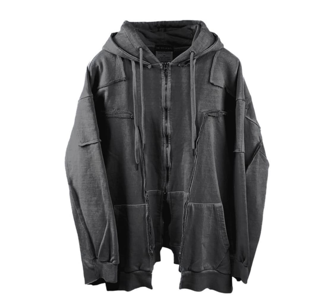 써저리 리메이크 후드집업 차콜 상품이미지1