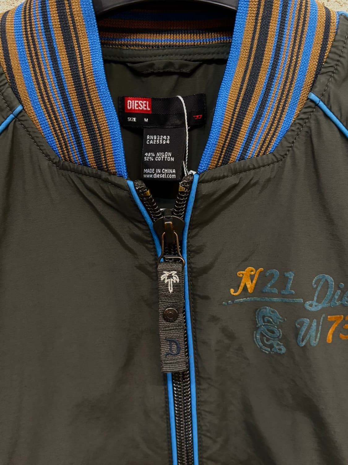 디젤 나일론 블루종 자켓 상품이미지4