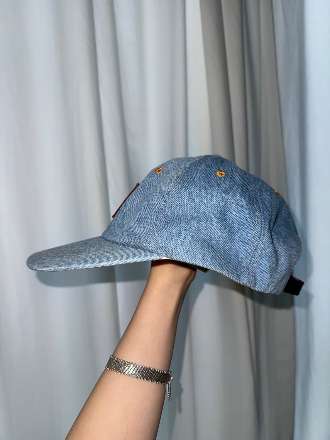 리바이스 가죽 패치 데님 캡 상품이미지5