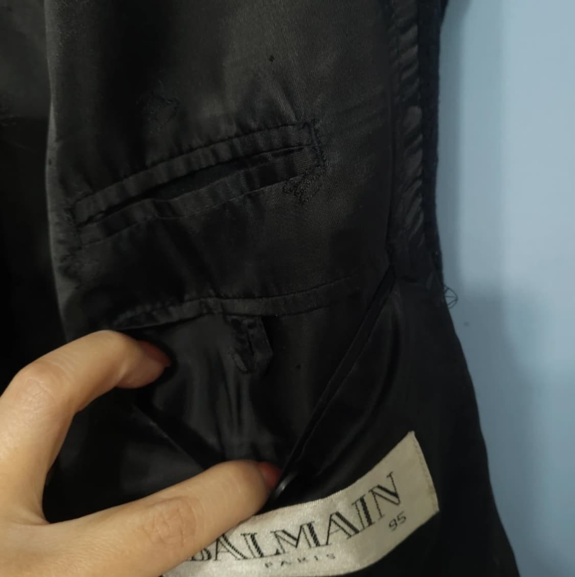 발망 블랙 하프 코트 ~95 상품이미지8