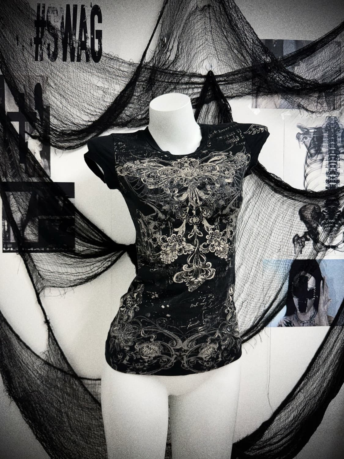 00s cross printing halfsleeve 상품이미지1