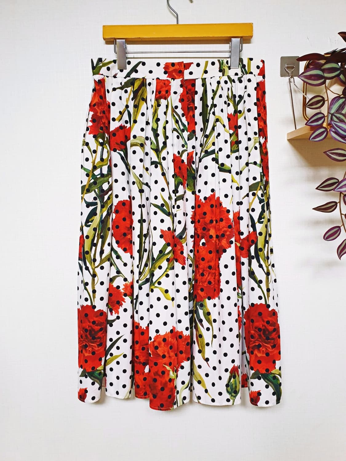 돌체앤가바나 정품 77 코튼 롱스커트 화이트 상품이미지2