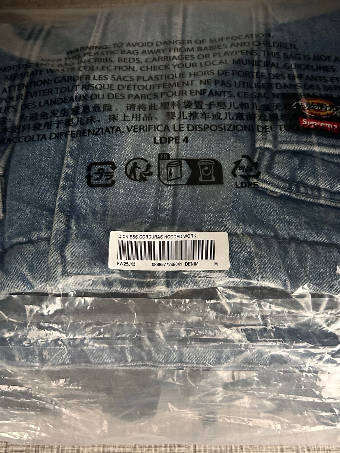 슈프림 디키즈 데님 워크자켓 M 상품이미지9