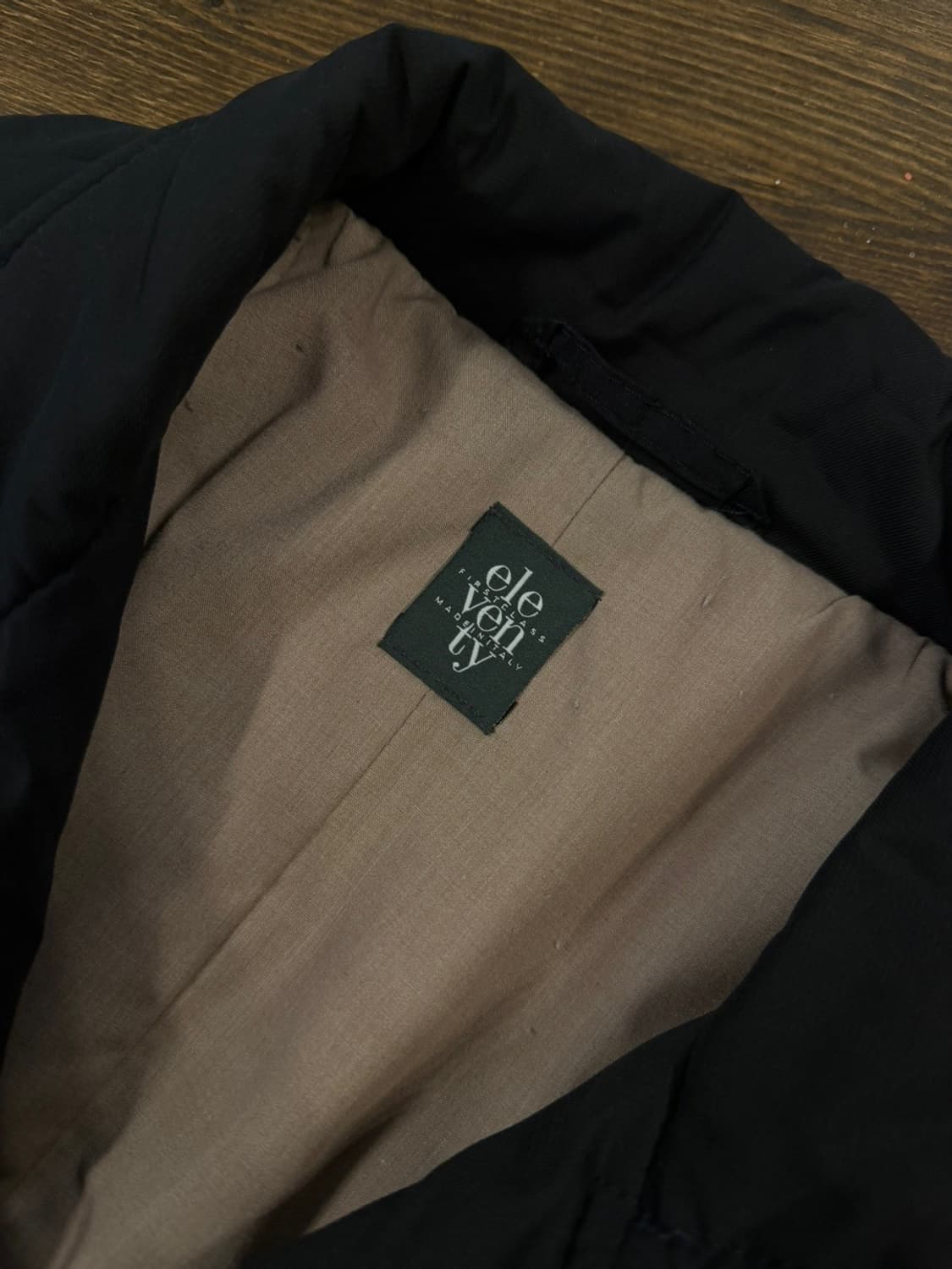 일레븐티 더블 브레스티드 패딩 코트 슬림100 상품이미지4