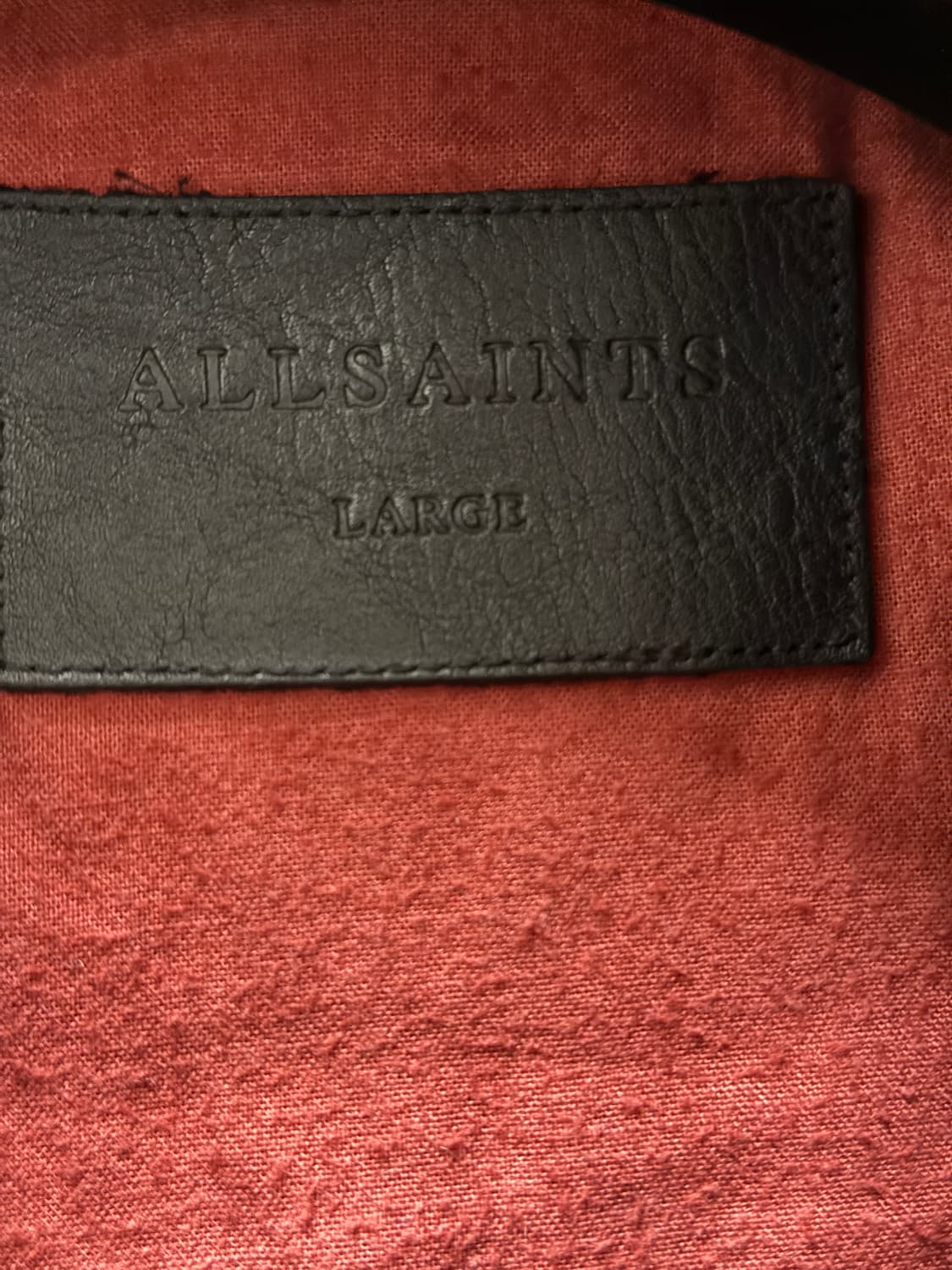 올세인츠 드렌 레더 바이커 자켓  (사이즈 L - 105) 상품이미지3