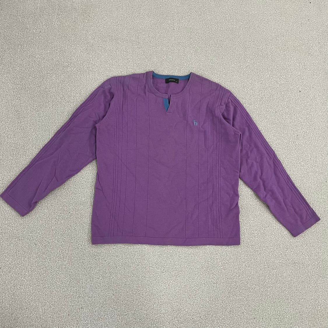 [95] 헤지스 울 오픈 카라 니트 스웻터 티셔츠 0108M1 상품이미지1