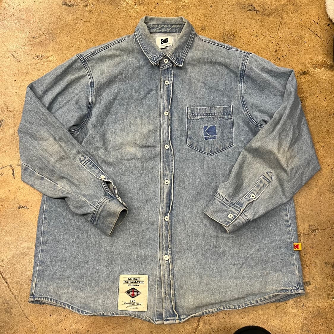 [정품/XL] 코닥 데님 셔츠 긴팔 청남방 b18 상품이미지2