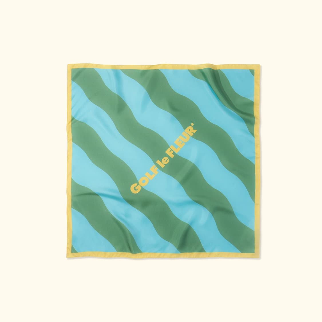 WAVY STRIPE SILK SCARF GREEN 상품이미지1