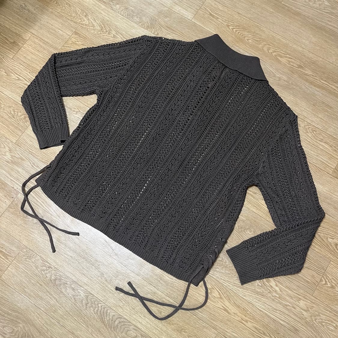 가키하라 Kalivas bohemian rope knit 시스루 긴팔 상품이미지3